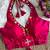 Rani pink roman silk blend real mirror work blouse