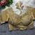Gold pure italian apple cut jari cording sequins work blouse