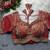 Red pure italian apple cut jari cording sequins work blouse