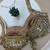 Gold cotton heavy mirror & thread work blouse
