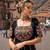 Black Cotton Navratri Lehenga Choli With Gota Patti & Gamthi Work  - free size