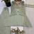 Pista green embroidered short kurti with palazzo & dupatta set for women