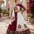 Maroon Color Kutch Work Lehenga With Kutch Work Blouse For Navratri - free size