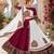 Maroon Color Kutch Work Lehenga With Kutch Work Blouse For Navratri - free size