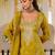 Women Ethnic Motifs Embroidered Regular Mirror Work Kurta with Palazzos & With Dupatta