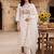 Women Floral Embroidered Regular Thread Work Kurta with Trousers & With Dupatta