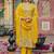 Ethnic Motifs Embroidered Regular Thread Work Kurta with Trousers & With Dupatta