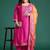 Women Regular Thread Work Kurta with Trousers & With Dupatta