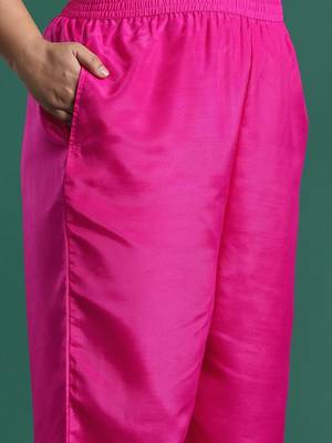 Women Regular Thread Work Kurta with Trousers & With Dupatta 2