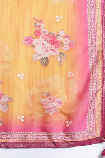 Women Regular Thread Work Kurta with Trousers & With Dupatta