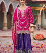 Women Ethnic Motifs Embroidered Regular Kurta with Palazzos & With Dupatta
