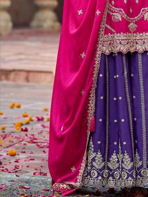 Women Ethnic Motifs Embroidered Regular Kurta with Palazzos & With Dupatta 2
