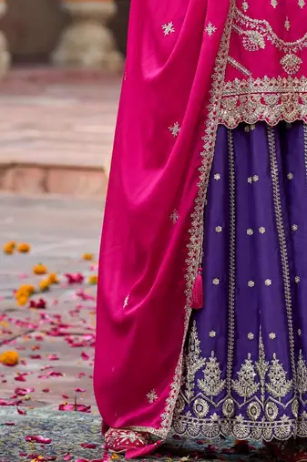 Women Ethnic Motifs Embroidered Regular Kurta with Palazzos & With Dupatta