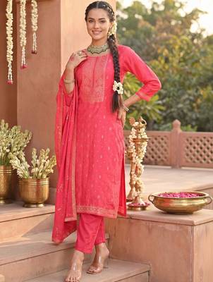 Women Ethnic Motifs Printed Regular Kurta with Trousers & With Dupatta 4