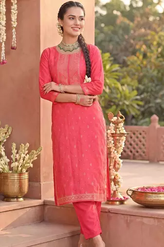 Women Ethnic Motifs Printed Regular Kurta with Trousers & With Dupatta