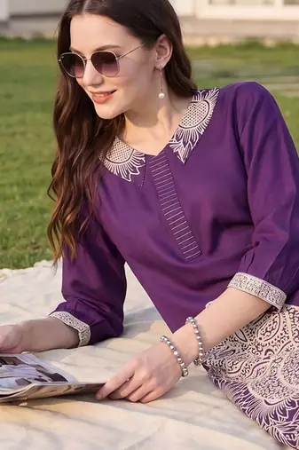 Women Ethnic Motifs Printed Regular Kurta with Palazzos
