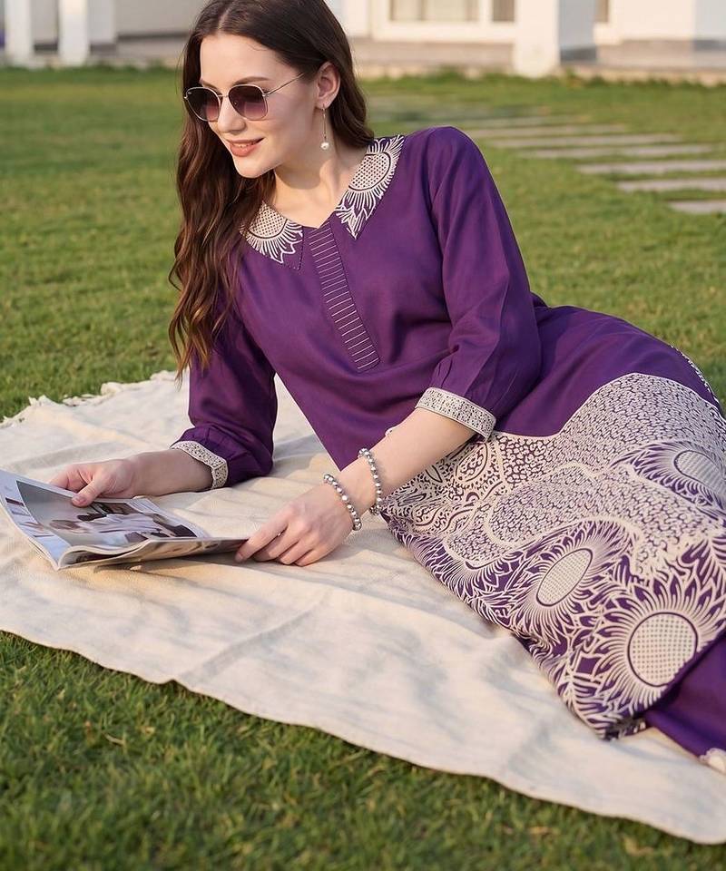 Women Ethnic Motifs Printed Regular Kurta with Palazzos