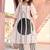 Off White Printed A-line Kurta Trousers Set