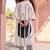 Off White Printed A-line Kurta Trousers Set