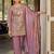 Lavender Embroidered Straight Kurta Trousers Dupatta Set