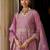 Women Ethnic Motifs Embroidered Panelled Thread Work Kurta with Trousers & With Dupatta