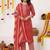 Maroon Printed Straight Kurta Trousers Dupatta Set Kurta Sets