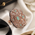Rose gold finish mint cz stone adjustable ring