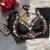 Black navratri multi mirror work mumtaz cut milan silk blend blouse