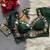 Green navratri multi mirror work mumtaz cut milan silk blend blouse