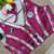 Magenta navratri mirror work rayon silk blouse