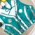 Teal blue navratri mirror work rayon silk blouse