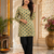 Light green colour elegant floral printed rayon kurti casual wear collection