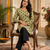 Light green colour elegant floral printed rayon kurti casual wear collection
