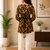 Black colour elegant floral printed rayon kurti casual wear collection