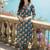 Women Floral Printed Regular Thread Work Pure Cotton Kurta with Trousers