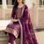 Women Ethnic Motifs Regular Kurta with Trousers & With Dupatta