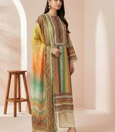 Women Printed Regular Kurta with Trousers & With Dupatta
