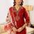 Women Floral Embroidered Regular Thread Work Kurta with Patiala & With Dupatta