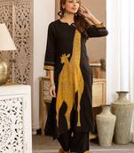 Women Animal Printed Regular Kurta with Palazzos