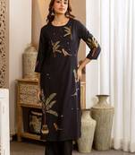 Women Ethnic Motifs Printed Regular Kurta with Trousers