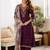 Women Ethnic Motifs Embroidered Regular Thread Work Kurta with Palazzos & With Dupatta