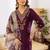 Women Ethnic Motifs Embroidered Regular Thread Work Kurta with Palazzos & With Dupatta