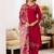 Women Floral Embroidered Regular Thread Work Kurta with Palazzos & With Dupatta