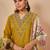 Women Floral Embroidered Regular Thread Work Kurta with Palazzos & With Dupatta