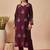 Women Ethnic Motifs Embroidered Regular Thread Work Liva Kurta with Trousers & With Dupatta