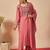 Women Floral Embroidered Regular Thread Work Kurta with Trousers & With Dupatta