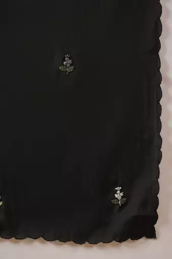 Women Floral Embroidered Regular Thread Work Kurta with Trousers & With Dupatta