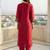 Women Ethnic Motifs Embroidered Regular Thread Work Kurta with Trousers