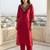 Women Ethnic Motifs Embroidered Regular Thread Work Kurta with Trousers