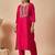 Women Ethnic Motifs Embroidered Regular Thread Work Kurta with Trousers